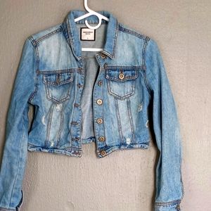 SOLD Highway Jeans Distressed Jean Jacket